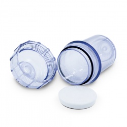 Leere In-Line Filterkartusche transparent in 5"