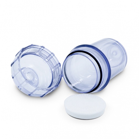 Leere In-Line Filterkartusche transparent in 5"