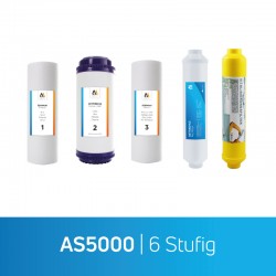 Replacement filter set for the 6-stage AS5000 with vital filter