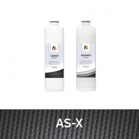 2 x replacement filters for the AS-X direct flow water filter