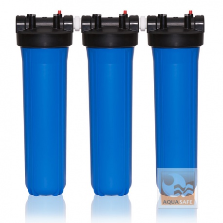 H11-3 Big Blue 3er Prefilter Housing Set
