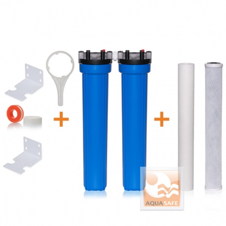 2x Big Flow Wasserfilter-Set für Haus und Garten 20"