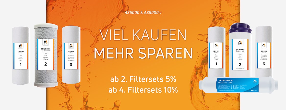 Filterangebot auf AS5000 & AS5000FF Anlagen
